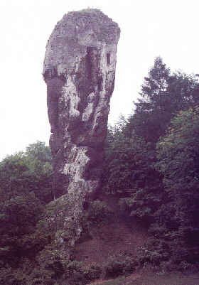 Die 25 m hohe `Herkules-Keule`im Norden des Parks.